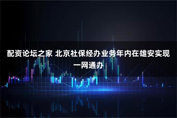 配资论坛之家 北京社保经办业务年内在雄安实现一网通办